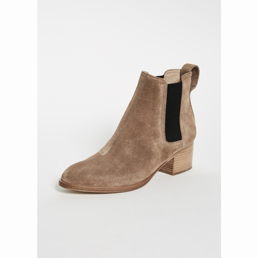 rag & bone Taupe Suede Ankle Booties
